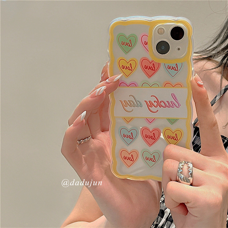 ins transparent colour loving application iPhone13promax apple 12 mobile phone protection shell small crowdsourced 11 full package anti-fall x new xsmax silicone xr protective sleeve 8pl