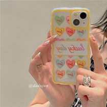 ins transparent color loving application iPhone13promax apple 12 phone shell small crowdsourced 11 full package anti-fall x new xsmax silicone xr protective sleeve 8plus