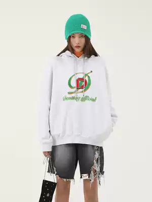 DNT Han Huohuo spring effect from it, hot diamond nail bead embroidery long sleeve hooded sweatshirt women's new