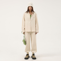 DNT Han Huohuo eye Fan ji Jane lazy spring dress new solid color casual shirt casual pants set