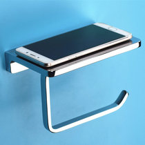 Exported to Germany all-copper paper towel rack toilet paper rack bathroom mobile phone rack gun gray toilet rack wall-mounted