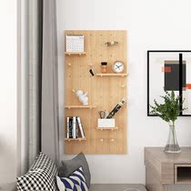 Solid wood dongle plate Nordic laminate containing kitchen decorated wall wall wall-mounted Spacer Shelf Customised