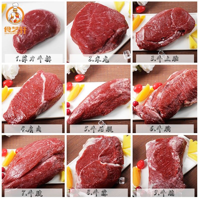 New Simulated Beef Model Fake Meat Props Steak Beef Tendon Beef Brisket Cold Fresh Meat Photography Props Food Model