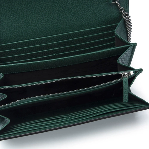 Gucci, зеленая кожаная сумка на одно плечо