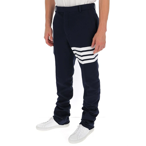 Thom Browne /Том Браун Мужские синие хлопковые повседневные брюки MTU187A-00535-415