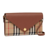 Burberry, демисезонная коричневая сумка на одно плечо