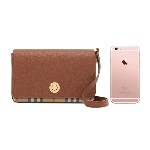 BURBERRY/博柏利 Коричневая кожаная сумка на одно плечо, официальный продукт