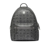 MCM Модный универсальный маленький черный классический рюкзак, с печатью вашего логотипа