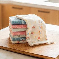 (Exchange) Coral velvet small square towel household absorbent male women towel Soft Adult Baby Universal