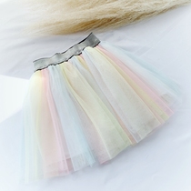 Girls skirt summer baby girl princess spring and autumn skirt pleated skirt skirt gauze skirt childrens skirt