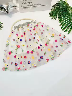 Girls and Children Baby puffy skirt big children pleated skirt skirt skirt short skirt Princess gauze skirt children summer