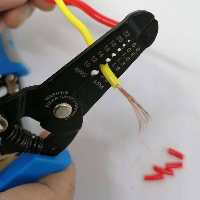 Gold stripping clamp multifunctional electromechanical clamp press wire cutter cutter cable scissor peel strip clamp clamp