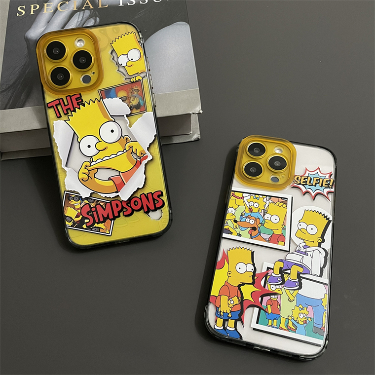 The Simpsons Cartoon New Bart Simpson Selfie 15, 14, 13, 12 iPhone Case