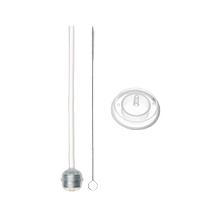 Lepai milk bottle wide-mouth straw accessories are suitable for ppsu milk bottles all silicone one-piece wrapped stainless steel gravity beads