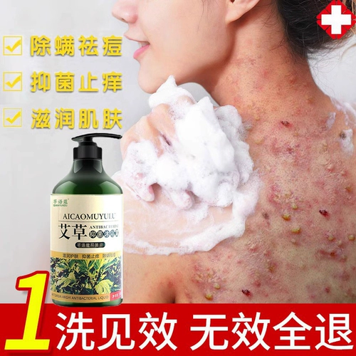 Антибактериальный универсальный гель для душа с горькой полынью подходит для мужчин и женщин, анти-акне, против зуда, глубокое очищение