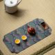 ຈີນ Zen ຊາ mat ສີຂຽວໄມ້ໄຜ່ຟັງ brocade ຊາ tablecloth ແຫ້ງແຊ່ນ້ໍາຊາຂະຫນາດນ້ອຍ mat ຊາທຸງຄົນຫນຶ່ງຕາຕະລາງທຸງ coaster ກັນນ້ໍາ