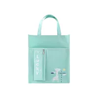 BT-116-1 Вертикальный пенал [Зеленый] Передний карман на молнии