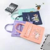 Льняная сумка, художественный портфель для папок, вместительная и большая сумка для хранения с молнией