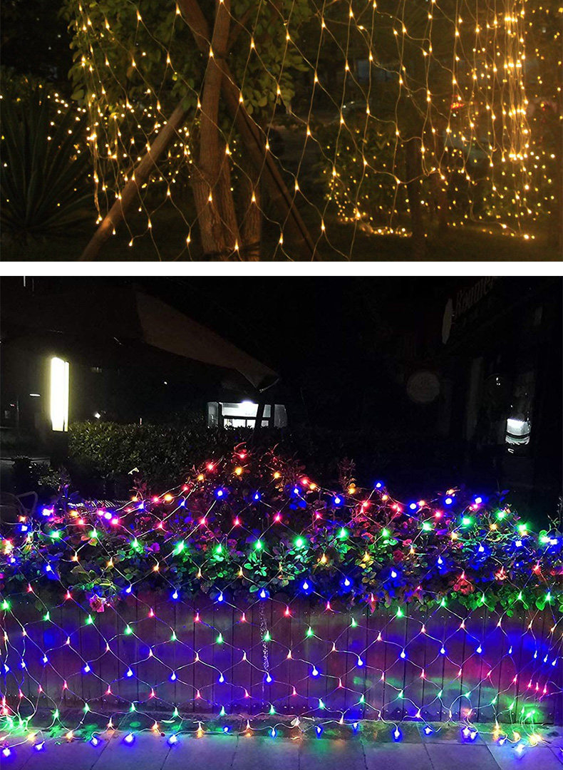 Световое украшение 太阳能led装饰灯花园庭院阳台户外防水挂灯七彩灯闪灯串星星灯 Jia Peng