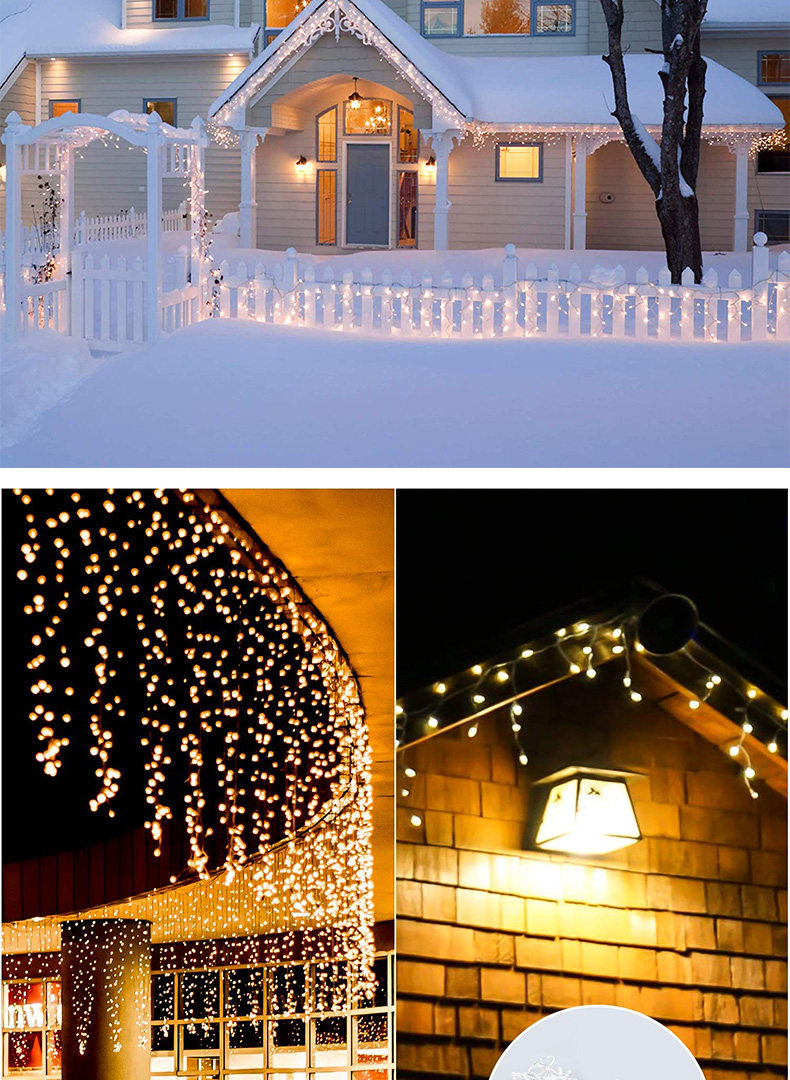 Световое украшение 太阳能led装饰灯花园庭院阳台户外防水挂灯七彩灯闪灯串星星灯 Jia Peng