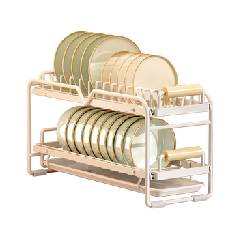 No hole-punching installation and pulling dishes rack