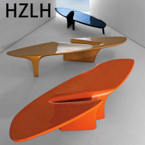 Nordic designer Alien Glass Steel Tea Several Tripod Outdoor Living Room to negotiate Table Childrens Game Table