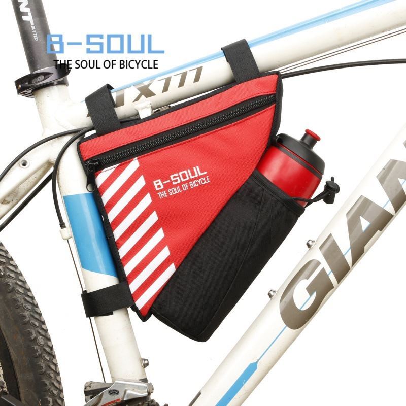 Adult mountain bike bicycle bag front beam bag tool bag front hanging bag triangular bag upper tube bag kettle bag riding