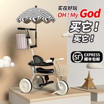 Childrens car can be pushed can ride a trolley can sit on a walking baby artifact 3 to 6 years old baby stroller 2022 new lightweight childrens car