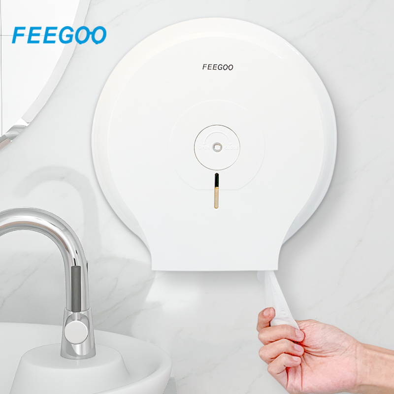 Hotel dressing room large roll paper box non-perforated wall-mounted large scale tissue holder toilet paper towel roll sanitary paper box household