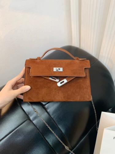 Красная портативная сумка через плечо, модная сумка на одно плечо, цепь, из натуральной кожи, изысканный стиль, на цепочке