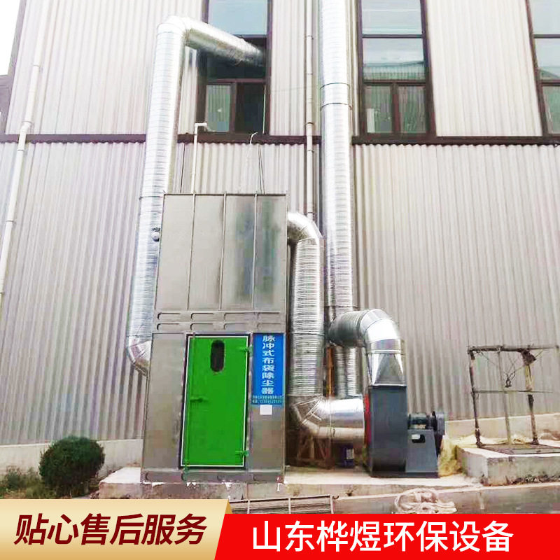 Pulse cloth bag dust blower Dai furniture factory woodworking workshop powder dust box boiler high temperature central dust removal equipment