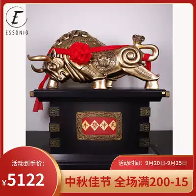 ESSONIO company opening gifts big ornaments walujiu large floor-sized cattle furnishings office decoration