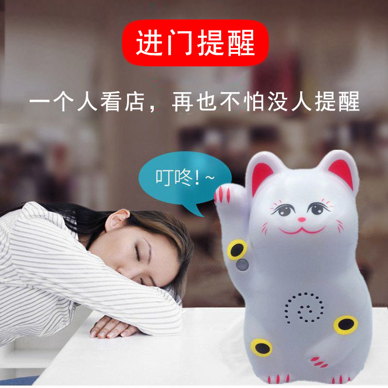 Doorbell sensor into the store welcome welcome device can be recorded and charged wireless shop store anti-theft alarm