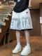 查尔斯桃心 美式菠萝格假两件休闲短裤男夏季宽松高街运动五分裤