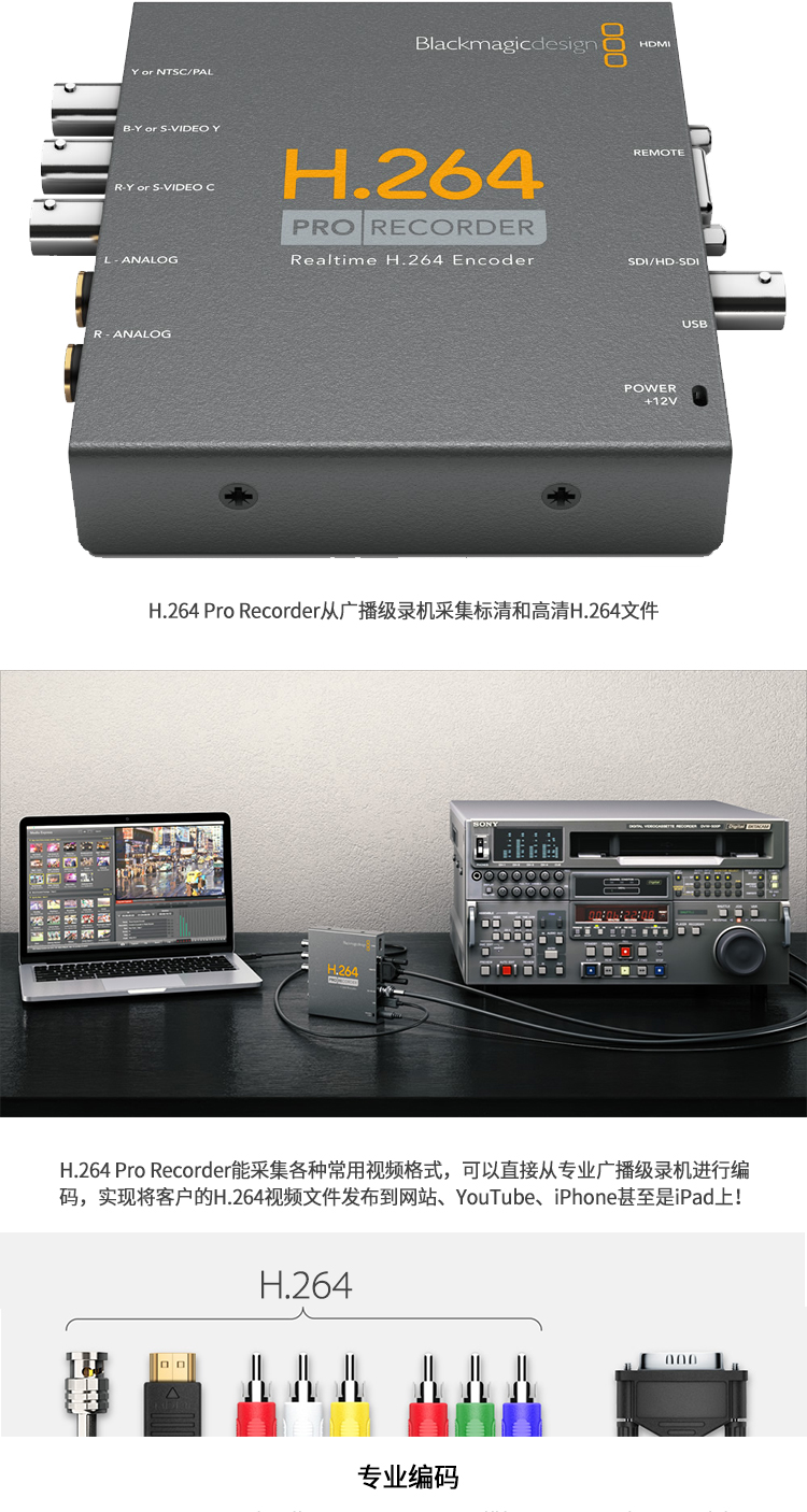 エンコーダー H.264 Pro Recorder H.264 Pro Recorder