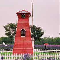 Infinity custom outdoor decorative landscape electric anti-corrosion wood stainless steel combined with Dutch windmill floor ornaments