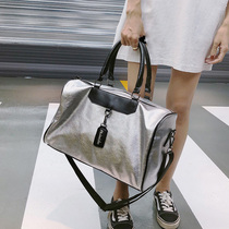 日本STELU短途旅行包女手提大容量便携高级瑜伽健身包韩版行李包
