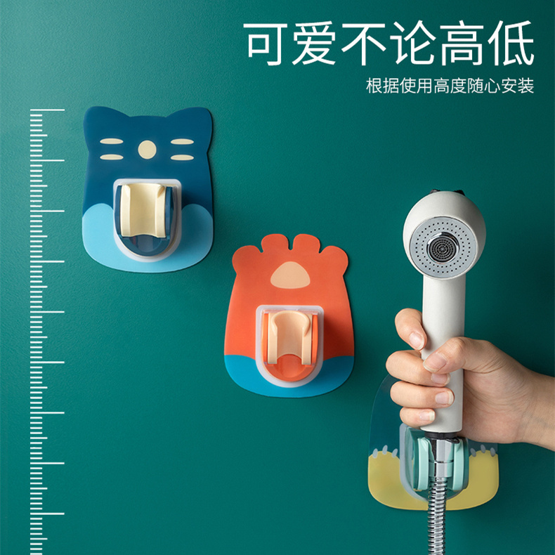 Shower Hook with Strong Adhesive, No-Drill Sticky Hook for Bathroom, Wall-Mounted, Nail-Free, Strong Load-Bearing Storage Rack