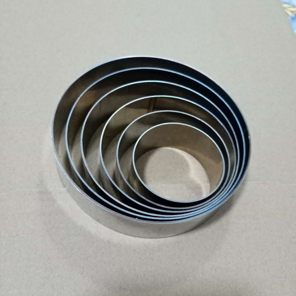 Stainless steel cake round pancake cake cake cake steamer rice cake popbubble automatic cake mould