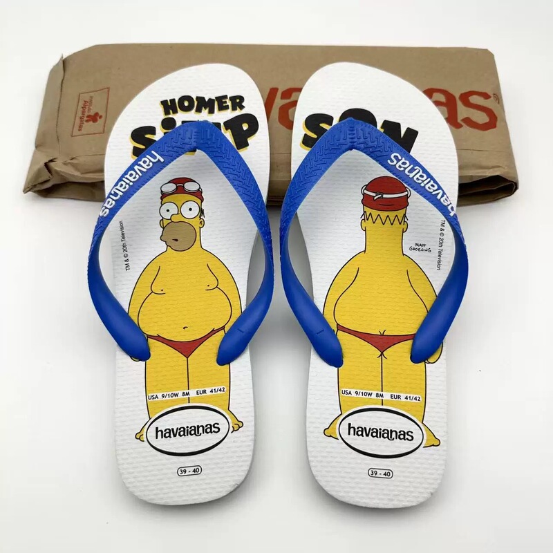 Havaianas Havana 2026 Spring/Summer New Simpson Collaboration Flip-Flops for Beach Wear