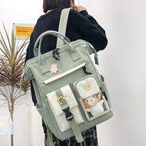 Ancient sensation Double shoulder bag ins Schoolbag Jane Joshua The new original accommodation 2021ulzzang Korean version of the young girl son