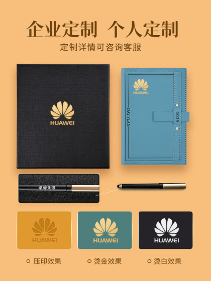 2025年日程本工作计划笔记本子定制日历记事本商务办公会议记录本A4时间管理每日一页学习计划表日记本印logo