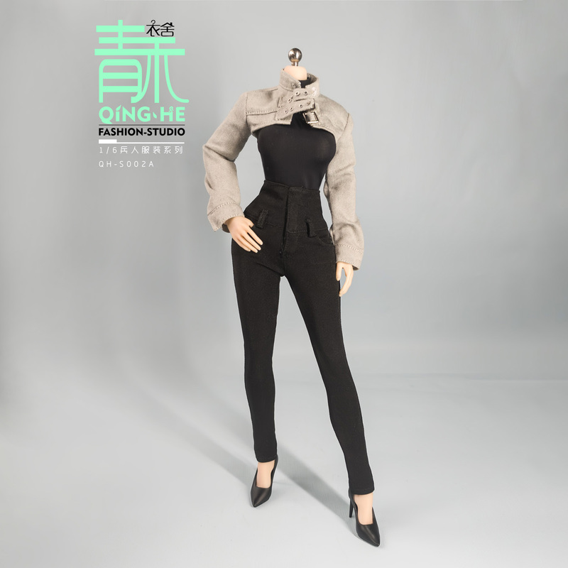 Qinghe Yishe Female Soldier Costume Denim Suit Qh-S002 6-Point Doll Clothes 12inch Soldier Clothes