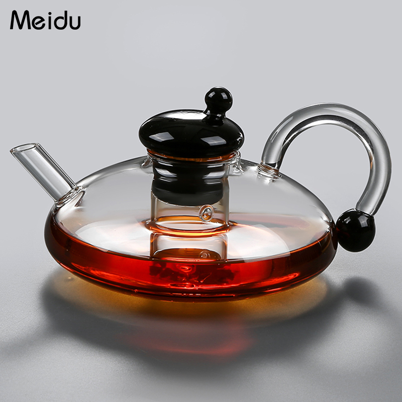teapot tea tea home full glass teapot suit Chinese braised and boiled filter tea water separation 2023 new tea set-Taobao