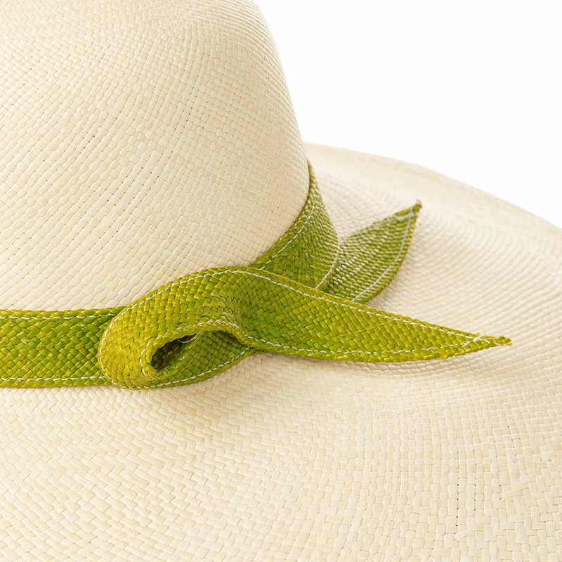 Панама-голова из ротанга Hatshi Hui Panama Straw Hat Women Imported Ecuador Handmade large eaves beach hat wild sunshade