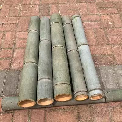 Freshly cut fresh bamboo Bamboo tube cup bowl natural raw material Nanzhu custom diy bamboo tube rice steaming tube Bamboo products