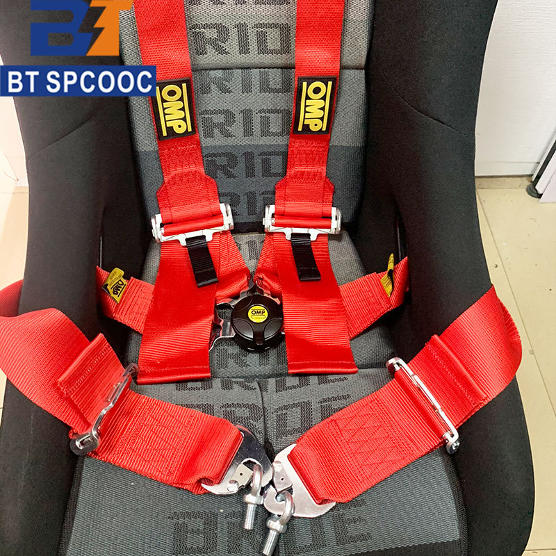 New Omp Racing Bucket Seat Seatbelt Car Modification Quick Release 3inch Four/Five/Six-Point Seatbelt