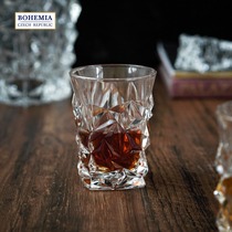 Czech Crystal Glass Glacier Whiskey Wine Wine Beer Liquor Cup High-end Luxury Net Red Home