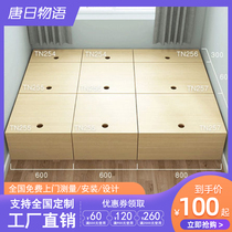 Tatami custom small apartment solid wood stepping rice platform bed integrated multifunctional bedroom whole tatami custom