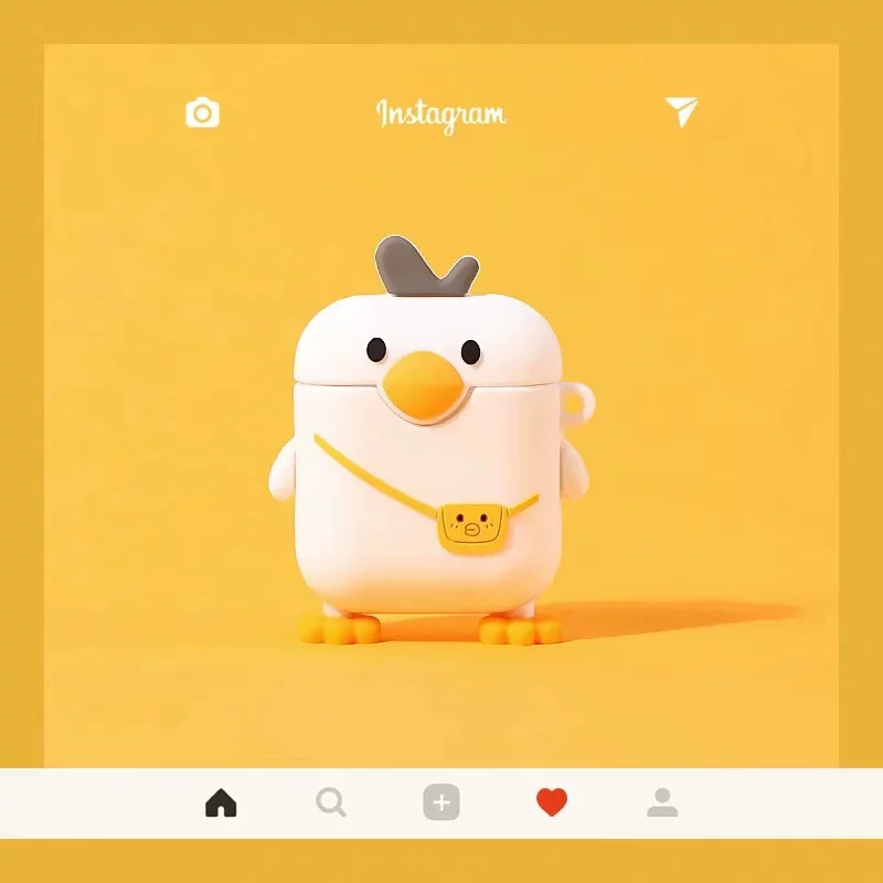 B.Duck, Apple, бренд милые совместимые наушники, беспроводной силиконовый защитный чехол